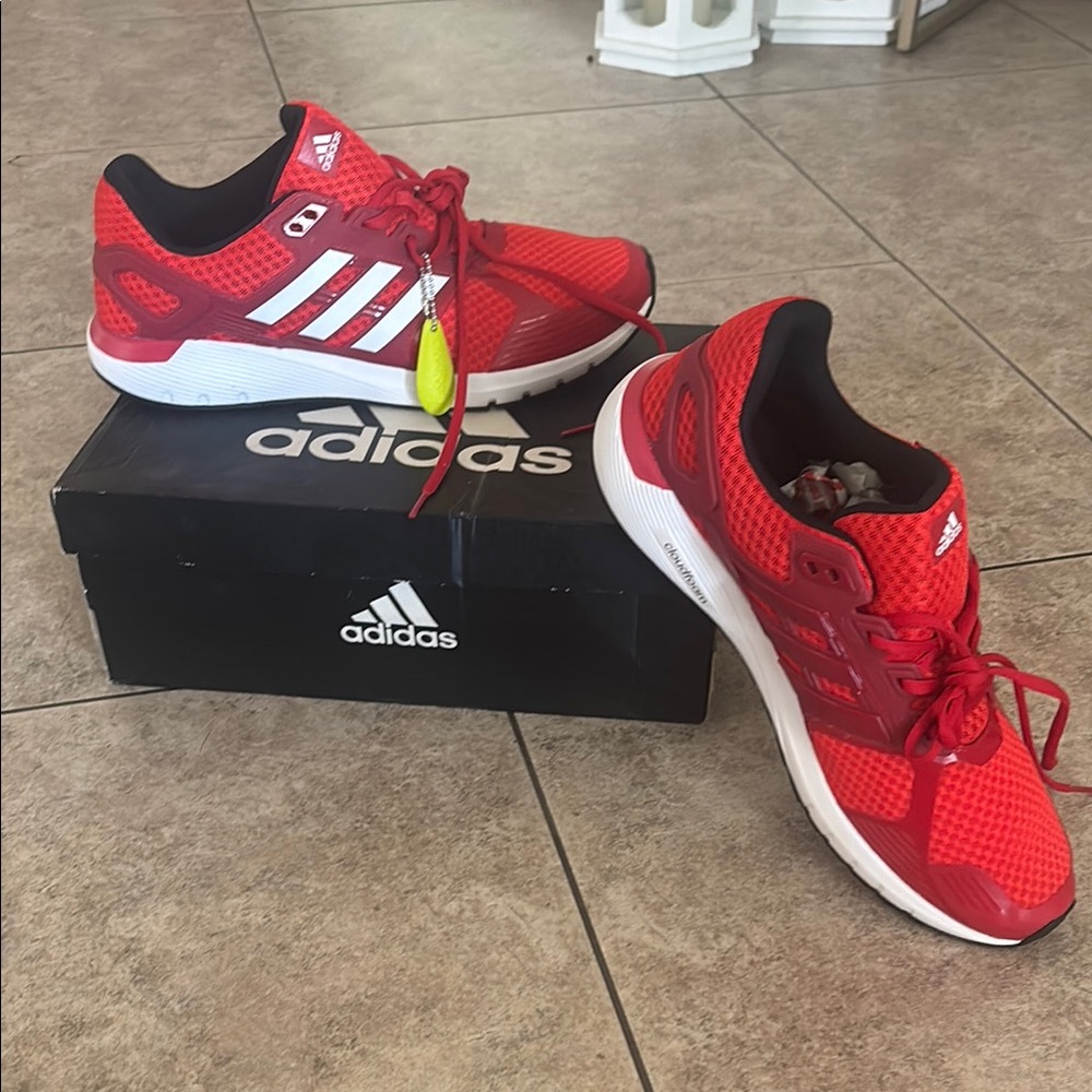 Adidas Red Sneakers Vibrant Design